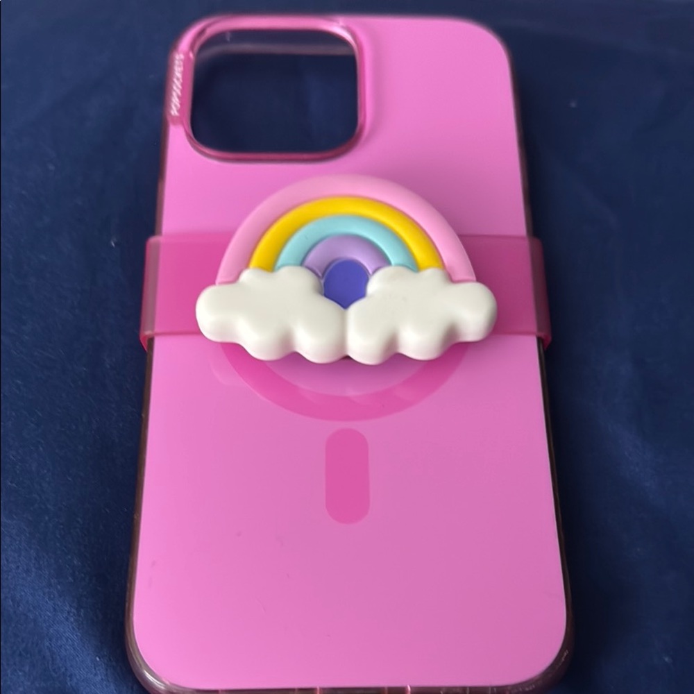 Pink PopSocket IPhone 14 Pro Max case